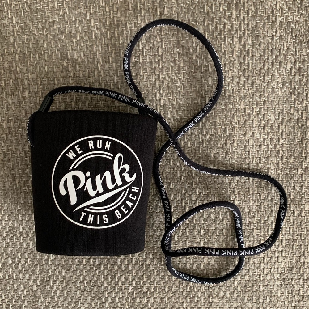 NEW Victoria’s Secret PINK koozie with strap